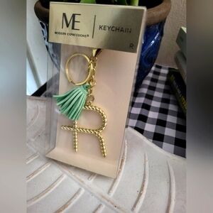 Modern Impressions "R" Bag Charm Keychain